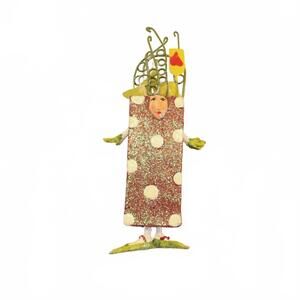 Krinkles Patience Brewster Polka Dot Gift Bag Lady Ornament Dept 56